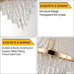 Golden Elegance Crystal Chandelier