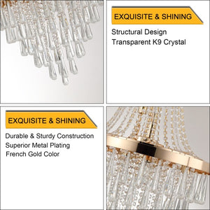 Golden Elegance Crystal Chandelier