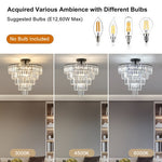 Charcoal Brilliance Crystal Chandelier