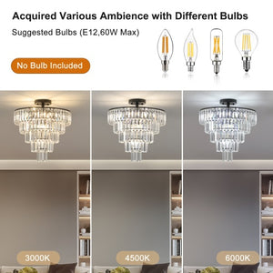 Charcoal Brilliance Crystal Chandelier