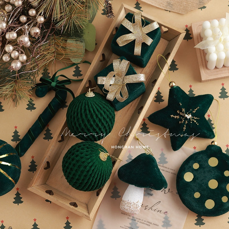Merry Green Christmas Ornaments