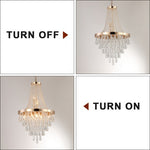 Golden Elegance Crystal Chandelier