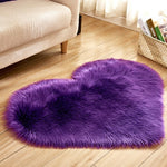 Plush Heart Shaped Carpet Non-Slip Mat Fluffy Rug Floor Mat Blanket Sofa Cushion Foot Pad Carpets For Living Room Home Decor