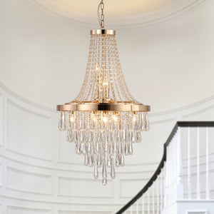 Golden Elegance Crystal Chandelier