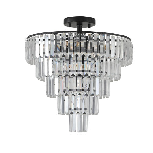 Charcoal Brilliance Crystal Chandelier