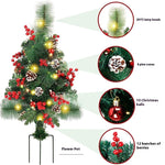 Solar Glow Christmas Tree Decor