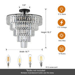 Charcoal Brilliance Crystal Chandelier