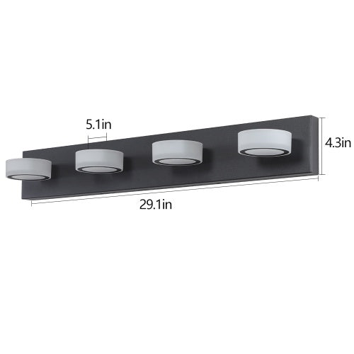 LuxeBlack LED Vanity Light