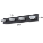LuxeBlack LED Vanity Light