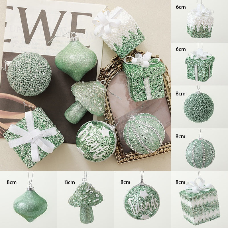 Merry Green Christmas Ornaments