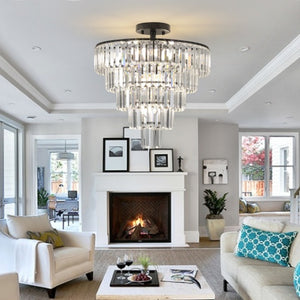 Charcoal Brilliance Crystal Chandelier
