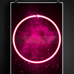Retro Neon Game Poster Canvas Painting
