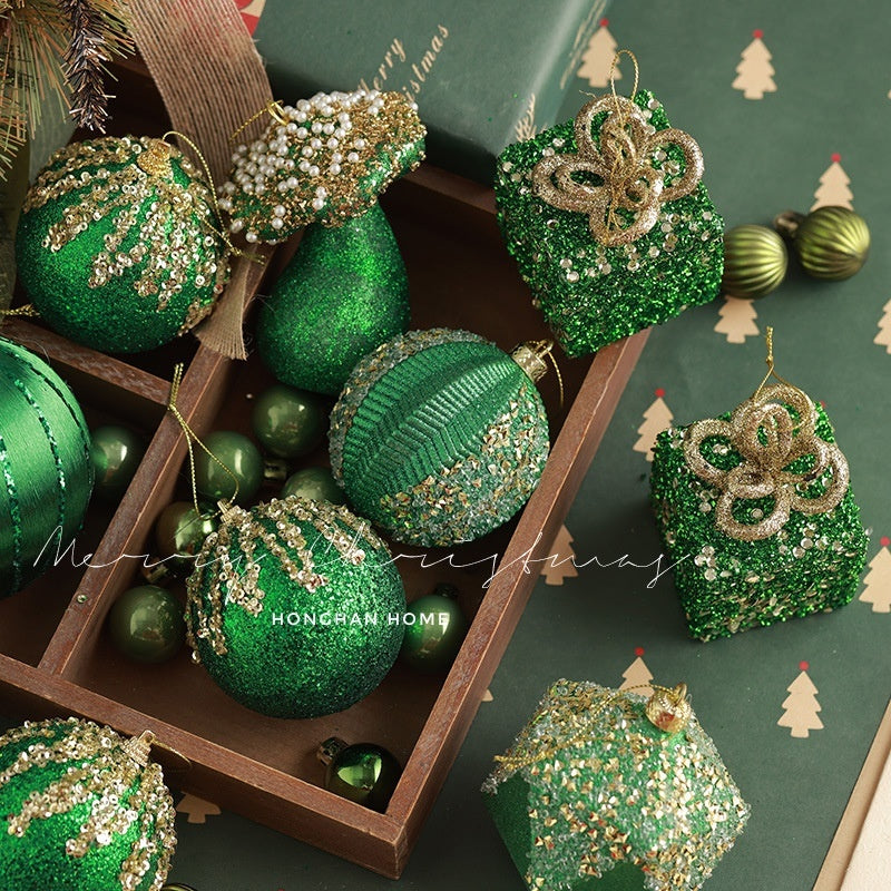 Merry Green Christmas Ornaments
