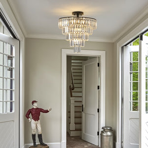 Charcoal Brilliance Crystal Chandelier