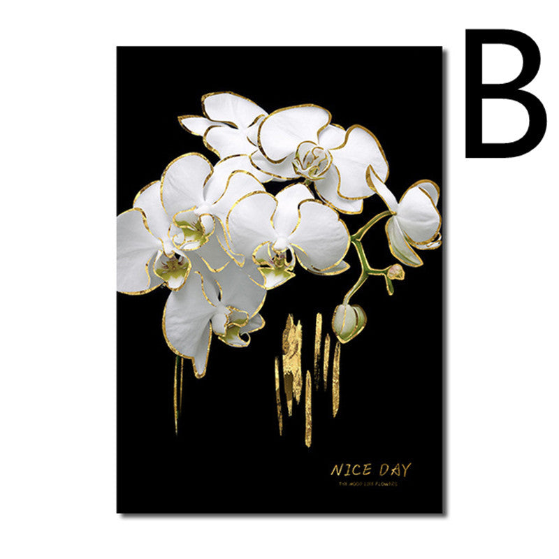 Golden Bloom Canvas Art