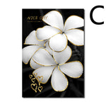 Golden Bloom Canvas Art