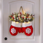 Glimmering Glove Holiday Wreath