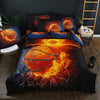 3D Cotton Printed Three Piece Home Textile Set