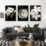 Golden Bloom Canvas Art