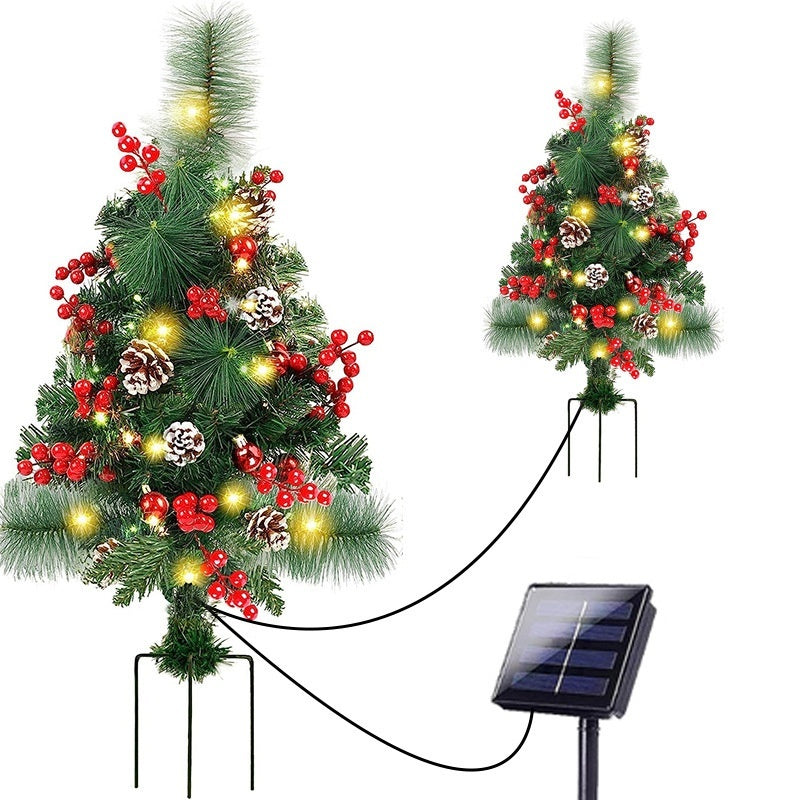 Solar Glow Christmas Tree Decor