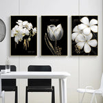 Golden Bloom Canvas Art