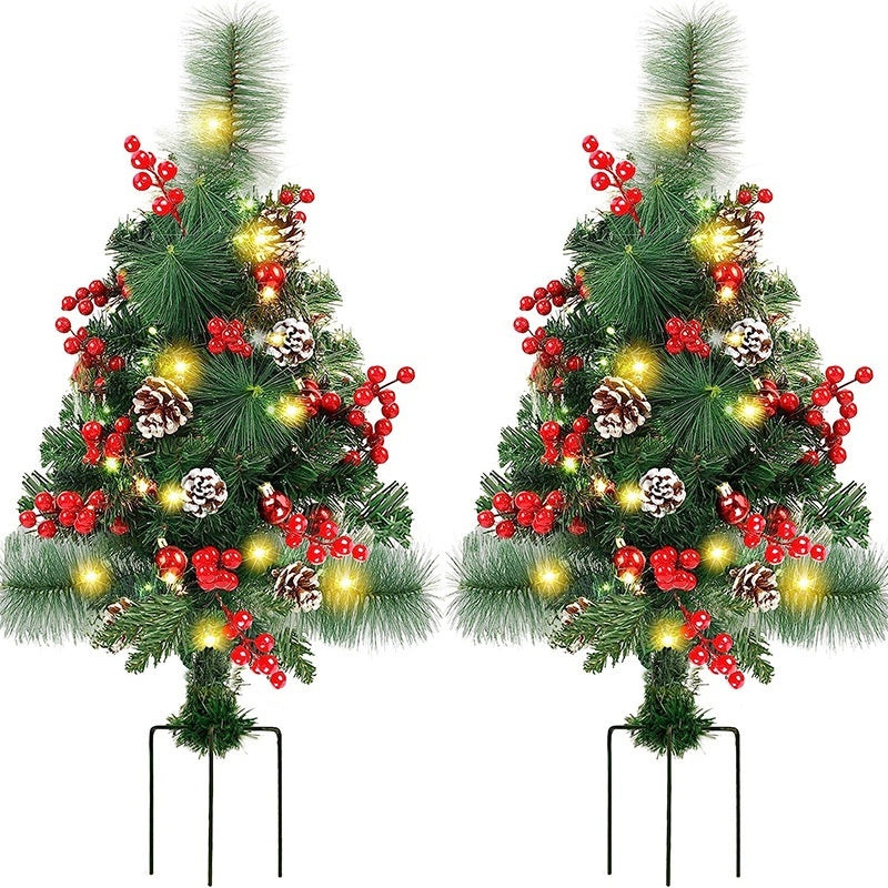 Solar Glow Christmas Tree Decor