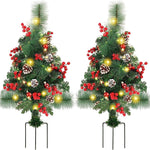 Solar Glow Christmas Tree Decor