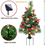 Solar Glow Christmas Tree Decor