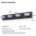 LuxeBlack LED Vanity Light