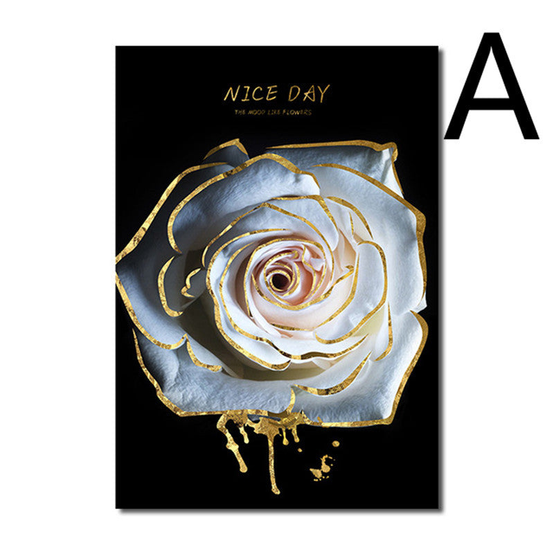 Golden Bloom Canvas Art